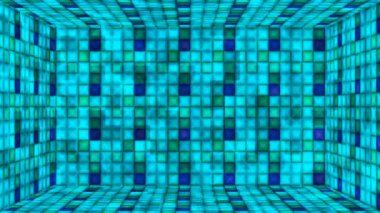 Hi-Tech Parıldayan Soyut Desenli Duvar Odası, Çok Renkli Olaylar, 2D, Döngülü, 4K