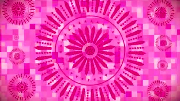 Broadcast Spinning Tech Patterns Magenta Events Loopable — Video