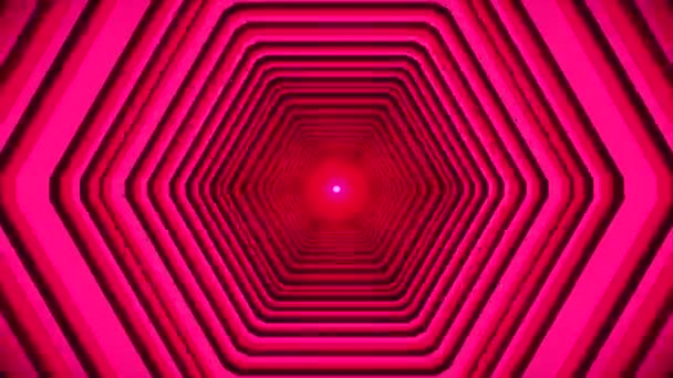 Broadcast Psychedelic Speed Endless Tech Tunnel Magenta Events — Stok video