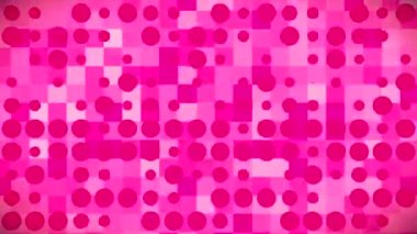 Broadcast Blinking Hi-Tech Circles Squares Lights, Magenta, Events, 3D, 4K