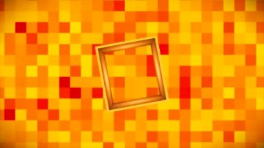 Broadcast Flying Spinning Hi-Tech Hollow Cubic Windows, Golden, Events, 3D, 4K