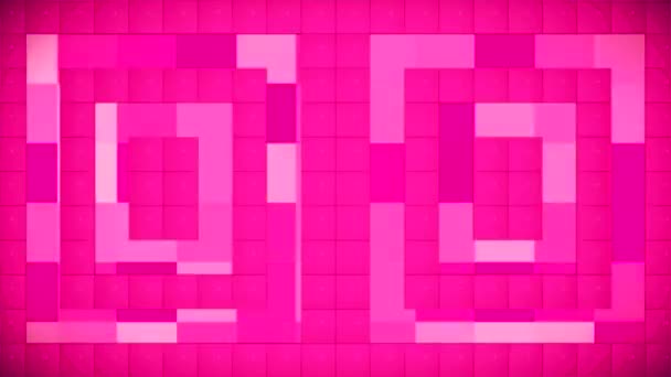 Broadcast Blinking Tech Cubic Patterns Wall Magenta Events — Video