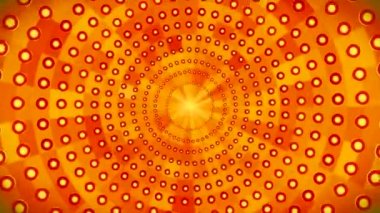 Broadcast Spinning Revealing Hi-Tech Glowing Lights Tunnel, Golden, Events, 3D, Loopable, 4K