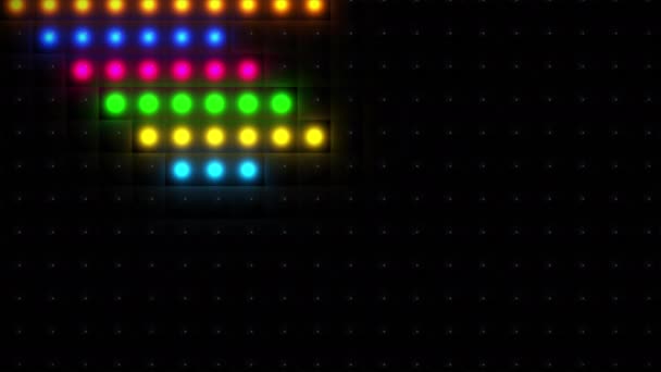 Трансляція Викриття Tech Світлодіодні Танцювальні Сценічні Вогні Багатокольорові Події — стокове відео