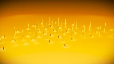 Yayınlanan Spinning Zooming Hi-Tech Sanal Set, Altın, Olaylar, 3D, 4K