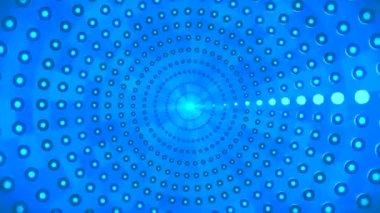 Yayınlanan Spinning Revealing Hi-Tech Parıldayan Işıklar Tüneli, Mavi, Olaylar, 3D, Döngülenebilir, 4K