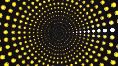 Yayınlanan Spinning Revealing Hi-Tech Parlayan Arama Işıkları Tüneli, Altın, Olaylar, 3D, Döngülenebilir, 4K