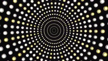 Yayınlanan Spinning Revealing Hi-Tech Parıldayan Işıklar Tüneli, Altın, Olaylar, 3D, Döngülenebilir, 4K