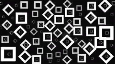 Yayın Yüzen Yüksek Teknoloji Aydınlatılmış Kareler, Gri Tonlama, Teknoloji, 3D, Döngülenebilir, 4K