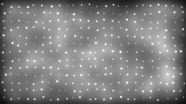 Broadcast Blinka Högteknologiska Belysta Hexagons Wall Grayscale Händelser Loopable — Stockvideo