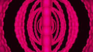 Yayınlanan Spinning Hi-Tech Aydınlatılmış Halkalar, Magenta, Teknoloji, 3D, Döngülenebilir, 4K