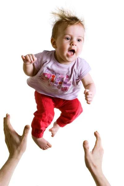 bebek erkek ellerini tutun