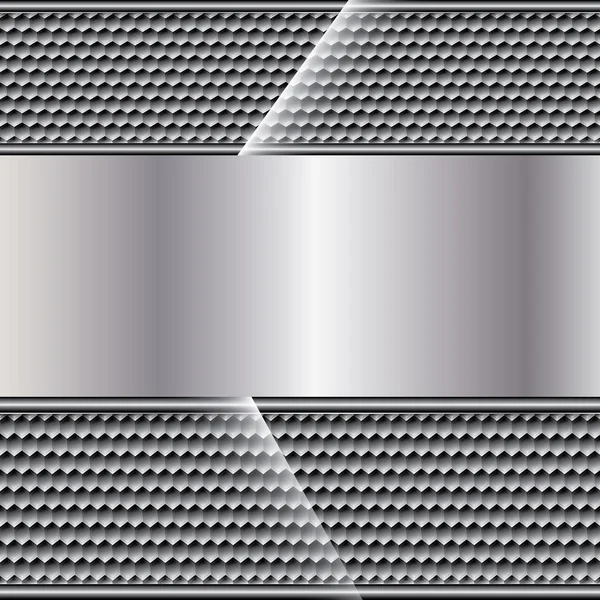 Abstracte metalen achtergrond — Stockvector