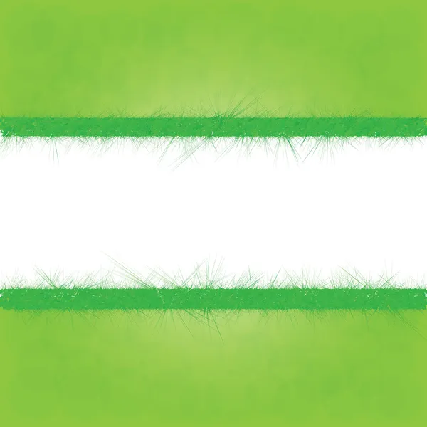 Zomer achtergrond met groene gras. — Stockvector