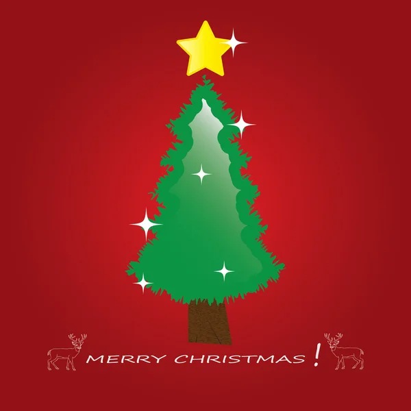 Kerstboom applique vector achtergrond. — Stockvector