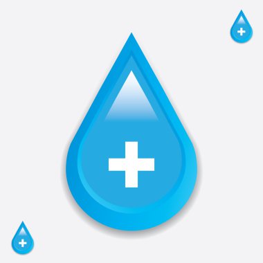 kan damlası ile tıbbi çapraz .