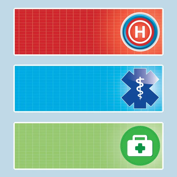 Medical banner set. — Stock Vector