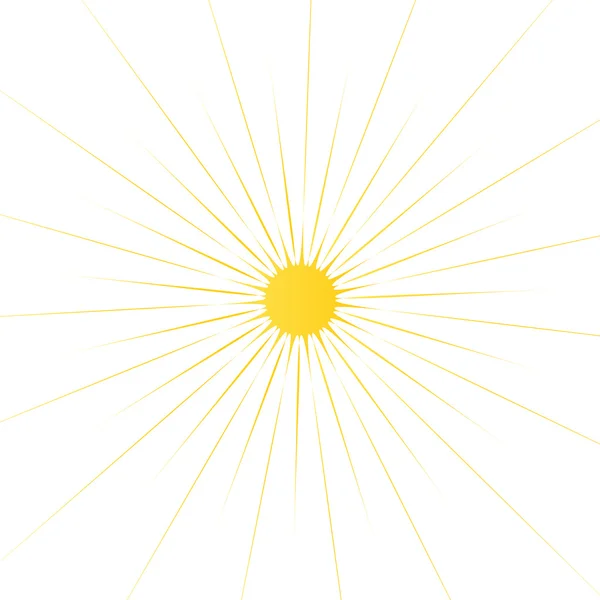 Помаранчевий sunburst літо . — стоковий вектор