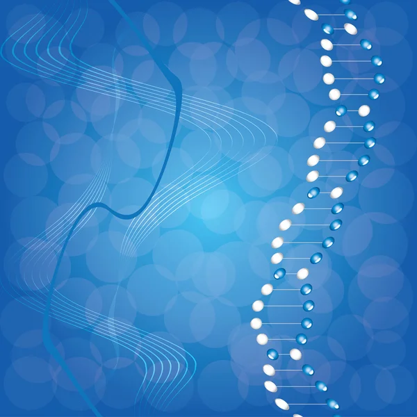 Faixa de DNA ilustração com listras . — Vetor de Stock