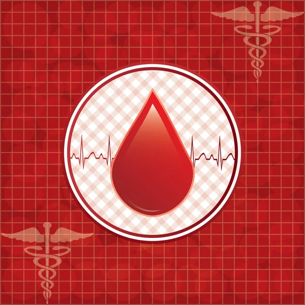 Blood donation background. — Stock Vector