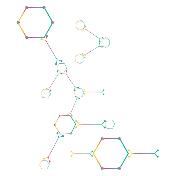 Partie atome sur fond blanc . — Image vectorielle