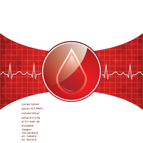 Fondo de donación de sangre . — Vector de stock