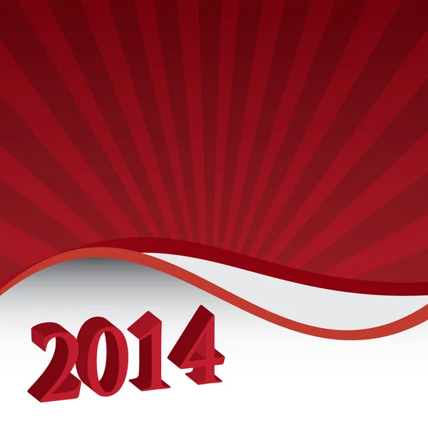 Gelukkig nieuwjaar 2014 — Stockvector