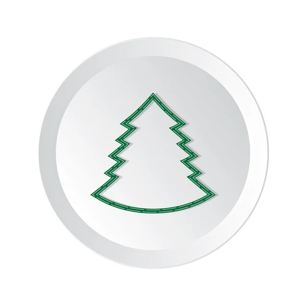 Vector blue button (web element) with snowflake. — Stock Vector