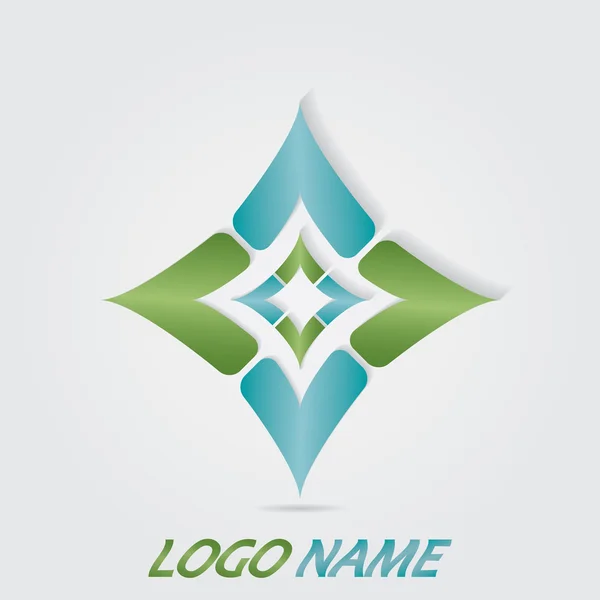 Ilustración de un logotipo con fondo aislado — Vector de stock