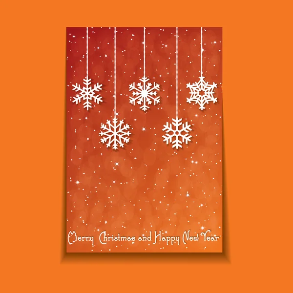 Christmas Greeting Card. Merry Christmas lettering — Stock Vector