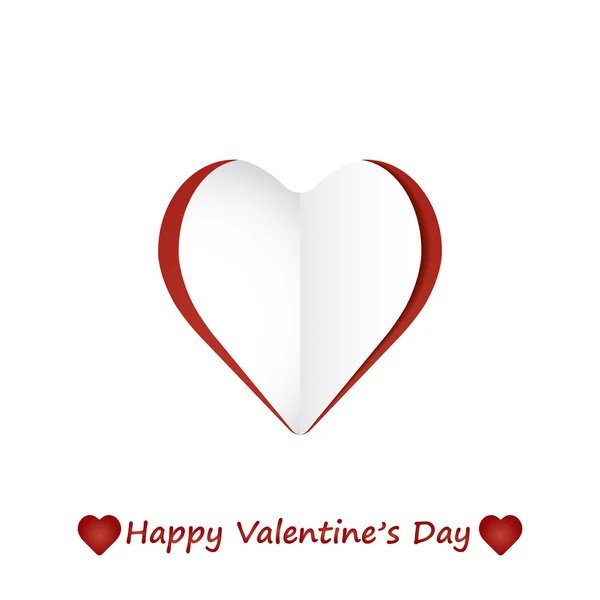 Valentine Day Card whit Hearts. — Stock Vector