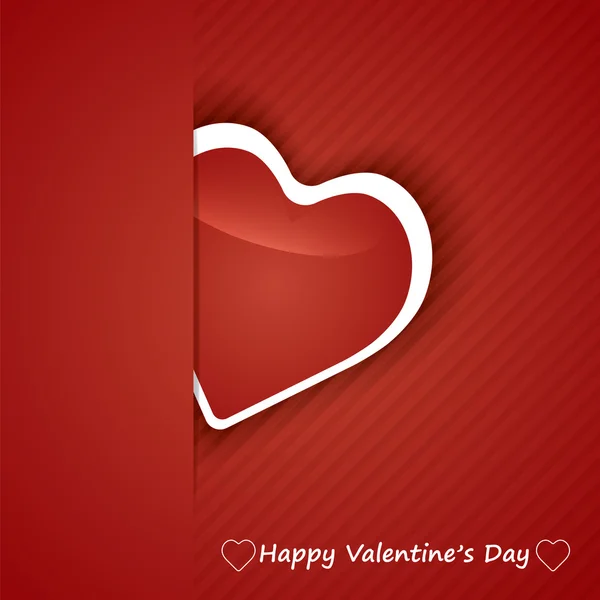 Tarjeta de San Valentín con Corazones . — Vector de stock