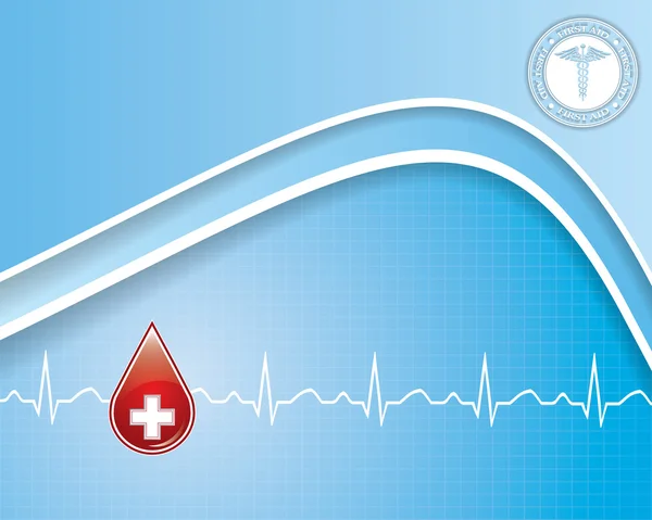 抽象的な医学的背景 — ストックベクタ