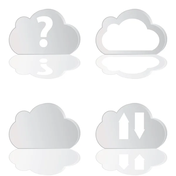 Cloud computing koncepció háttér — Stock Vector