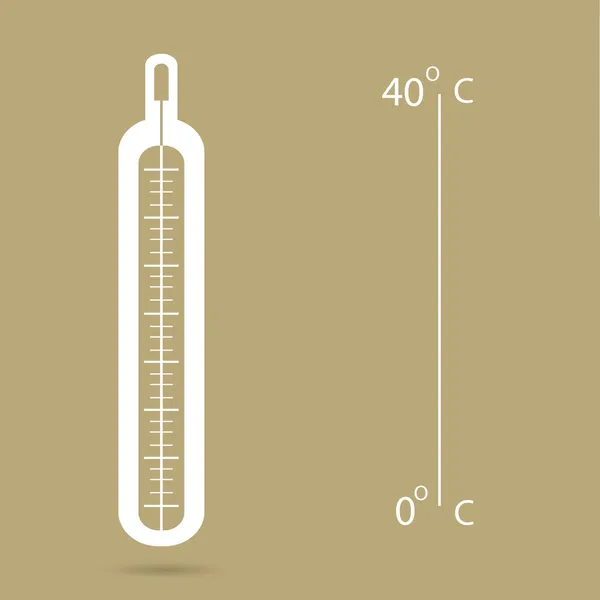 Web-Symbol für medizinisches Thermometer . — Stockvektor