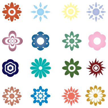 arka plan ile bir renkli çiçekler .vector