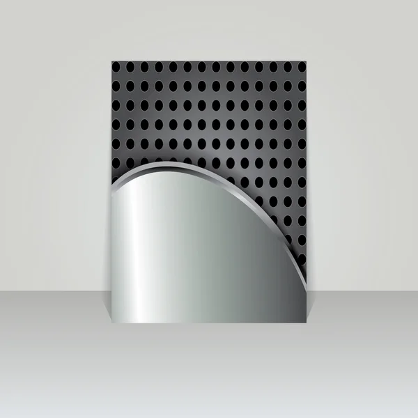 Brochure carte bannière métal — Image vectorielle