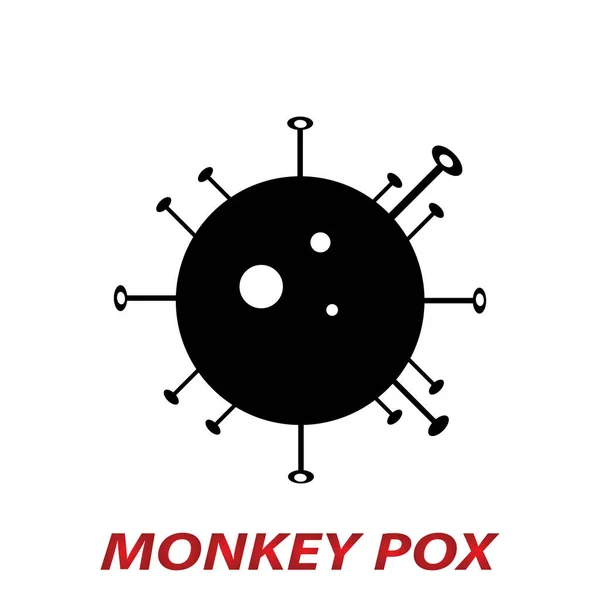 Varíola Macaco Espalhando Virus Vector Eps10 — Vetor de Stock