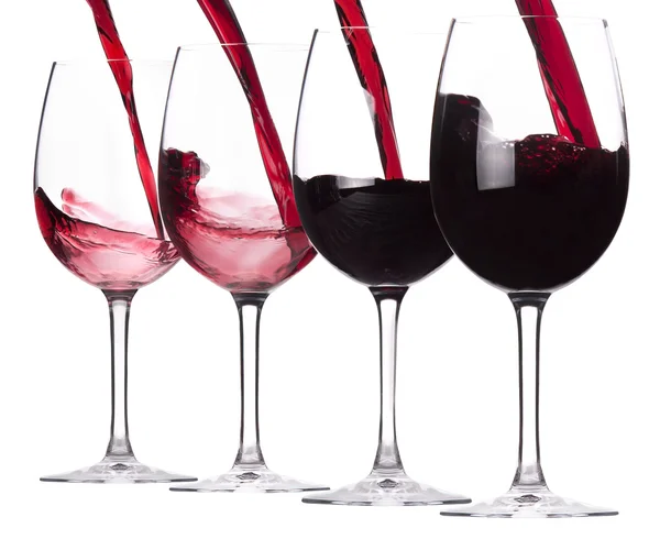 Set éclaboussures de vin rouge — Photo