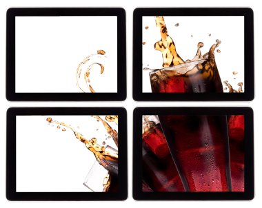taze kola arka plan dijital Tablet