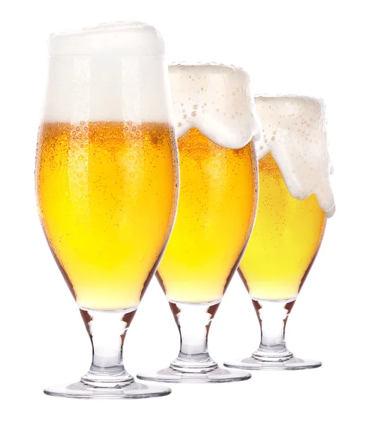 서리가 유리 절연 라이트 맥주 — 스톡 사진