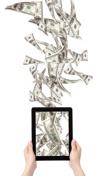 Making money with computer concept — Stock Photo, Image