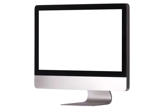 Display de computador com tela vazia — Fotografia de Stock