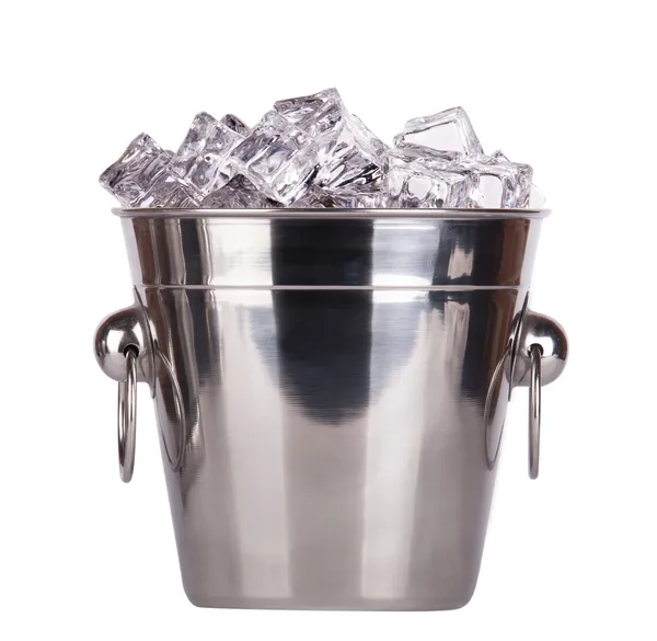 Ice bucket isolated — Stock Photo, Image