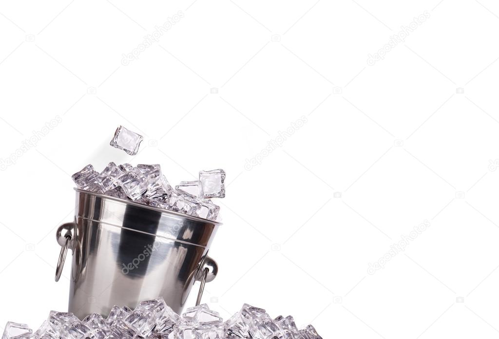 Ice bucket isolated