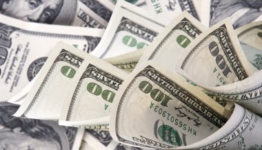 Paralı arka plan Amerikan 100 dolarlık banknotlar