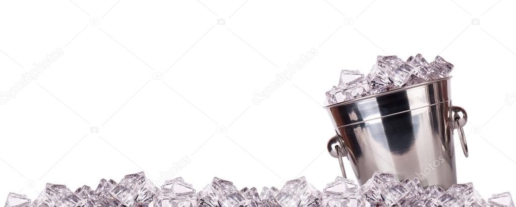Ice bucket isolated