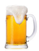 Fagyos üveg világos sör meg elszigetelt