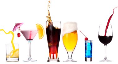 izole alkol farklı resimleri toplama