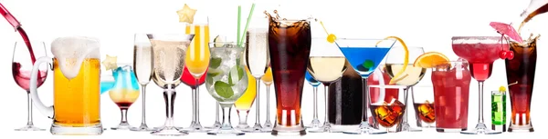 Set di bevande alcoliche diverse — Foto Stock